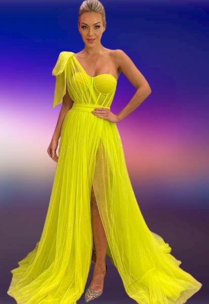 Yellow Dress Front View